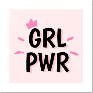 Grl pwr cute design Posters and Art